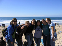 Students at Beach