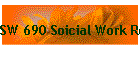 SW 690 Soicial Work Research I